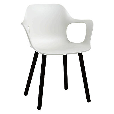 Vitra HAL Armchair White / Dark Oak
